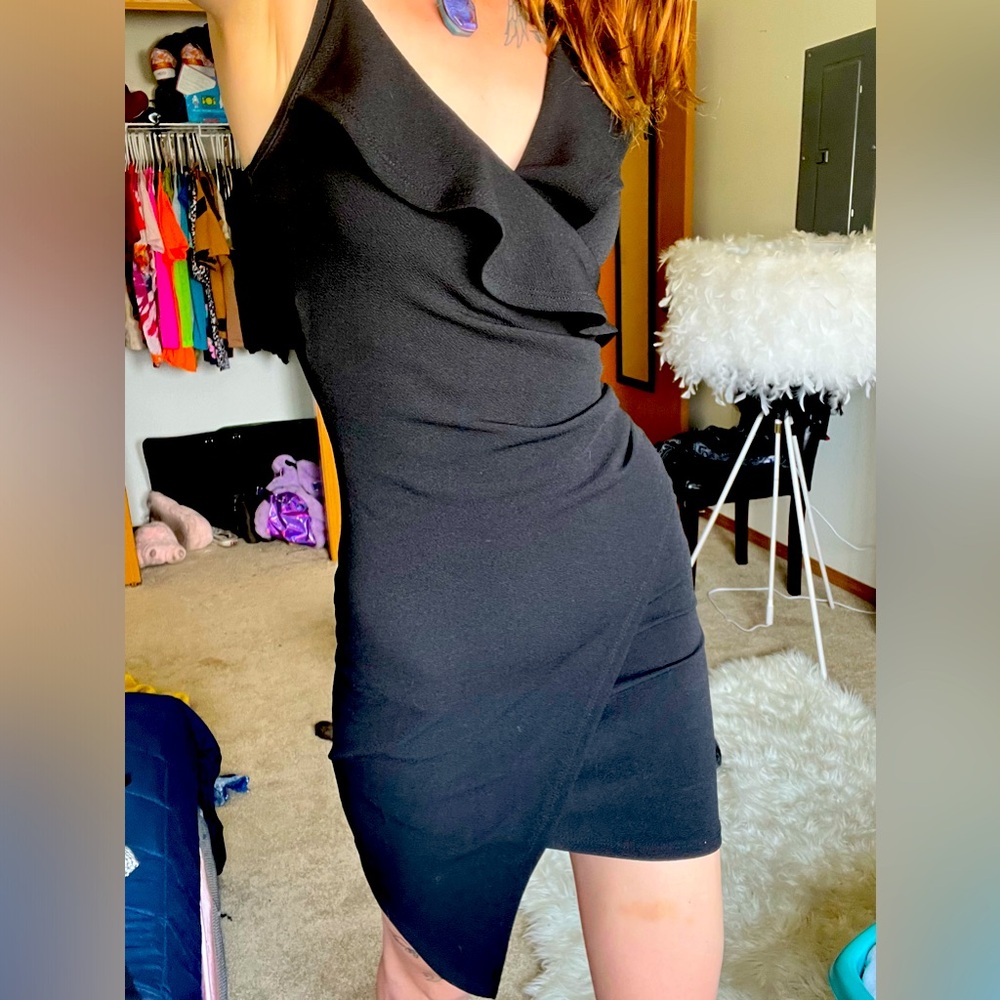 Almost famous size small wrap around dress